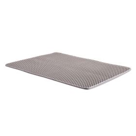 Cat Litter Trapping Mat 30 x 24 in Double Layer Honeycomb Non-Slip & Urine-Proof
